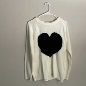 Sweater with a heart